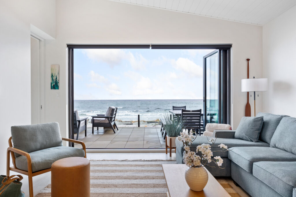 Expansive Ocean Views from Living Room in Beachfront Suites