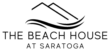 Saratoga Beach House White Logo