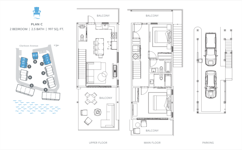 Floor plan of our Signature Townhouse